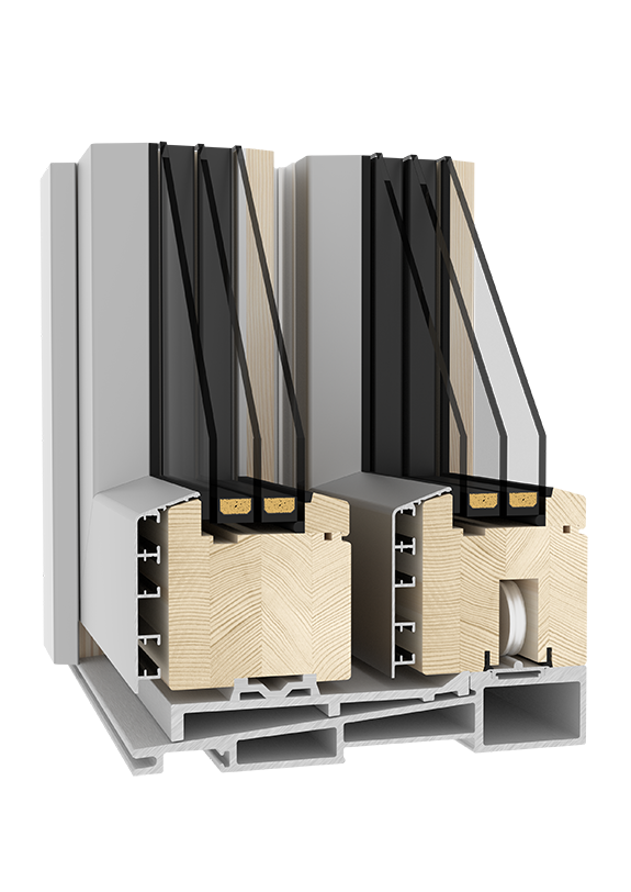 Holz Alu Fenster Stratos Classic